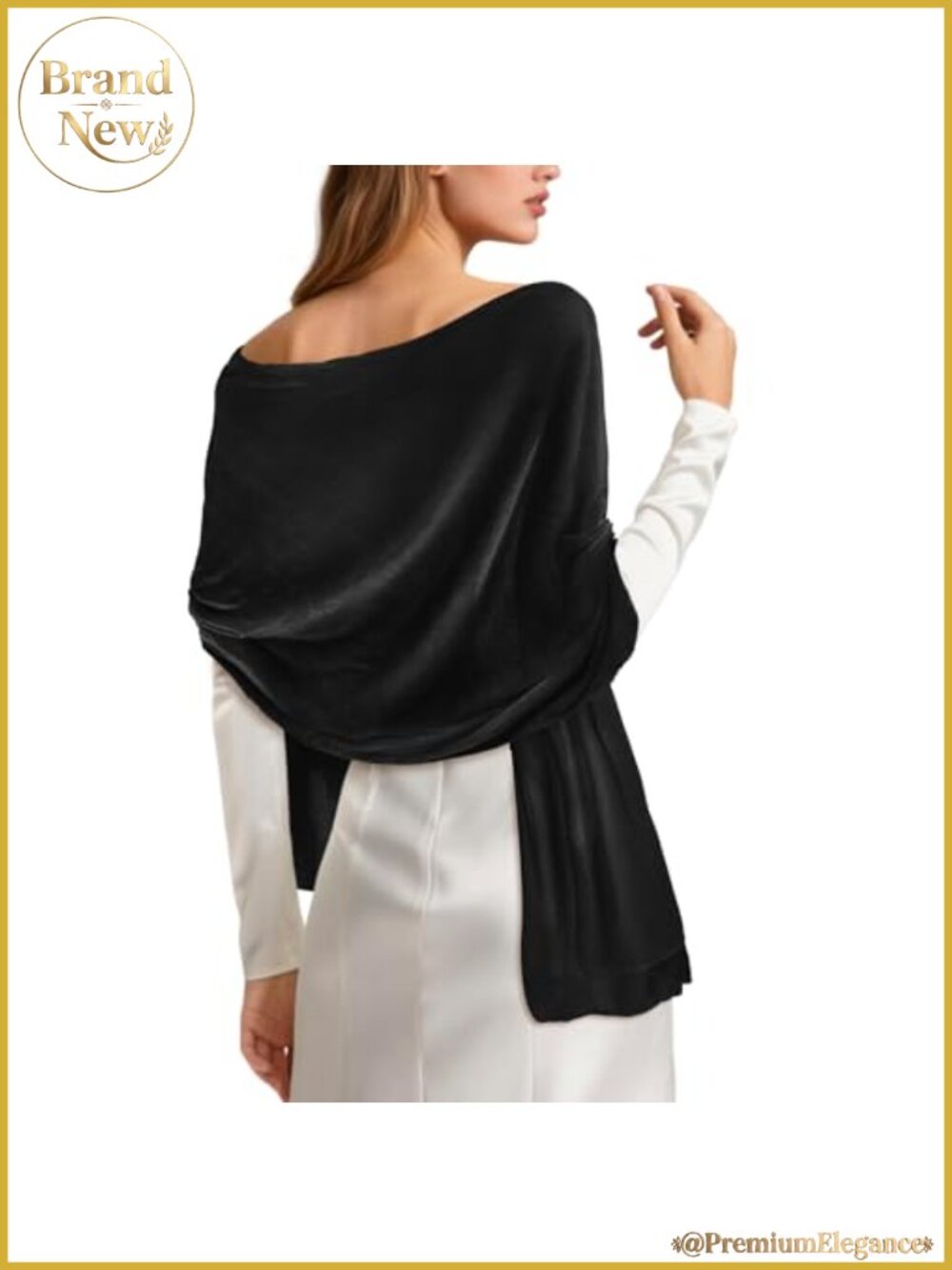 Velvet Shawl Wrap for Evening Dresses Soft Winter Scarf